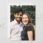 白黒写真モダンメリークリスマス シーズンカード (裏面)