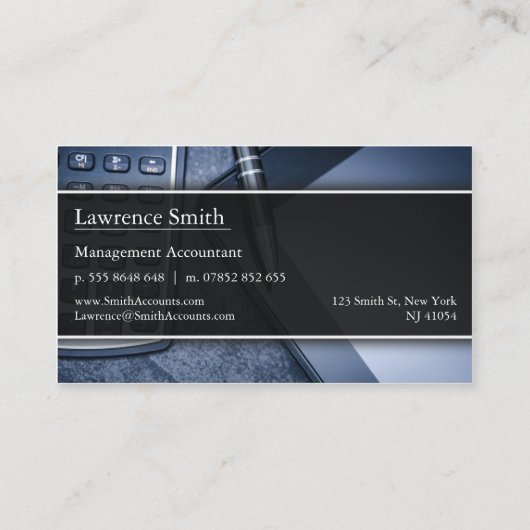 白黒写真会計士 – 名刺 (裏面)