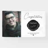 白黒写真卒業 横断幕 (横)