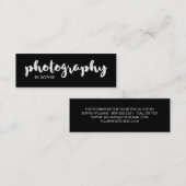 白黒写真撮影 スキニー名刺 (正面/裏面)