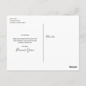 白黒写真数々の卒業 ポストカード (裏面)