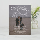 白黒写真最後のリハーサルのディナー 招待状 (スタンド正面)