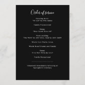 白黒写真追悼会 プログラム (裏面)