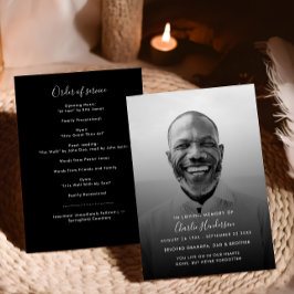 白黒写真追悼会 プログラム