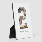 白黒写真2枚の コラージュ フォトプラーク (側面)