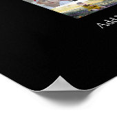 白黒写真2枚の コラージュ ポスター (角)