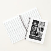 白黒写真 – カスタム パーソナライズされた ノートブック (内部)