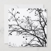 白黒冬木結婚式招待状 招待状 (裏面)