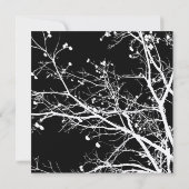 白黒冬木結婚式招待状 招待状 (裏面)
