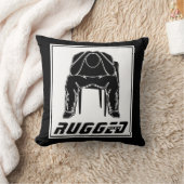 白黒凹凸人保持ヘッド |考えの男 クッション (ブランケット)