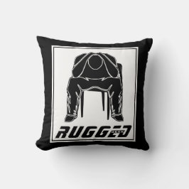 白黒凹凸人保持ヘッド |考えの男 クッション