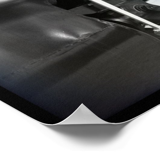 白黒列車 ポスター (角)