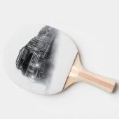 白黒列車 卓球ラケット (横)