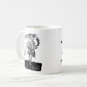 白黒前で コーヒーマグカップ (正面左)