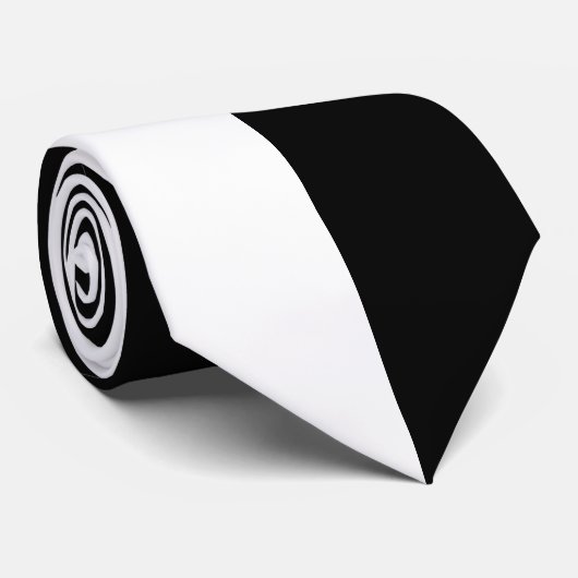 白黒割れ目色 ネクタイ (ロール)