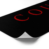 白黒勇気引用文ウルフアイポスター ポスター (角)