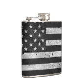 白黒動揺してな米国旗 フラスク (右)