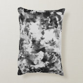 白黒動揺してのストライプ アクセントクッション (裏面(縦))