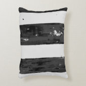 白黒動揺してのストライプ アクセントクッション (正面(垂直))