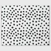 白黒包装紙 ラッピングペーパー (フラット)