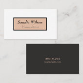 白黒化粧アーティストサロングリッター 名刺 (正面/裏面)