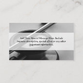 白黒医学の聴診器 名刺 (裏面)