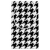 白黒千鳥格子のなパターン スモールペーパーバッグ (裏面)