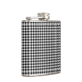 白黒千鳥格子のなパターン フラスク (右)