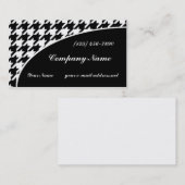白黒千鳥格子のなパターン 名刺 (正面/裏面)