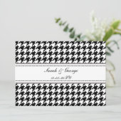 白黒千鳥格子の式の招待 招待状 (スタンド正面)