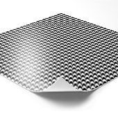 白黒千鳥格子の検査組織 フォトプリント            (角)