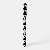 白黒千鳥格子の模様 iPhone 16ケース (右側面)