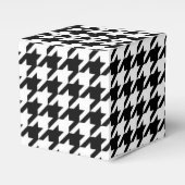 白黒千鳥格子の組織抽象芸術姿 フェイバーボックス (正面サイド)