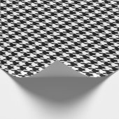 白黒千鳥格子の組織抽象芸術姿 ラッピングペーパー (角)