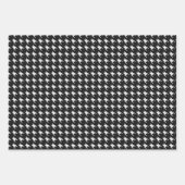 白黒千鳥格子の ラッピングペーパーシート (正面3)