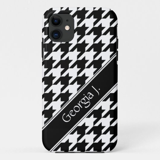 白黒千鳥格子のiPhoneカスタム 5ケース Case-Mate iPhoneケース (裏面)