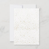 白黒卒業カジュアルパーティーのディナーメニュー 招待状 (裏面)