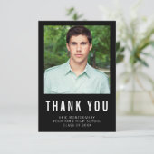 白黒卒業サンキューフォト サンキューカード (スタンド正面)