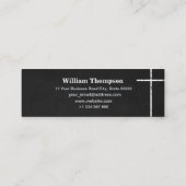 白黒卒業ネームカード コーリングカード (裏面)