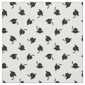 白黒卒業パターン ファブリック (見本)