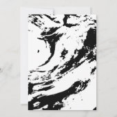 白黒卒業パーティーオープンハウス 招待状 (裏面)