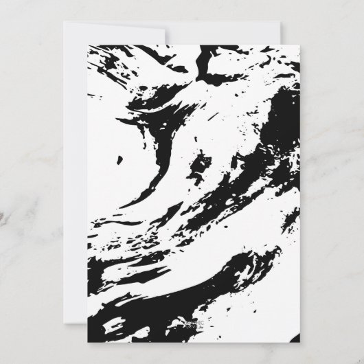 白黒卒業パーティーオープンハウス 招待状 (裏面)