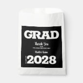 白黒卒業パーティー フェイバーバッグ (正面)