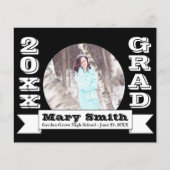 白黒卒業フォーマル発表 チラシ (正面)