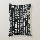 白黒卒業ワードアート装飾用クッション アクセントクッション (正面(垂直))