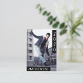白黒卒業 |グラッド写真のお知らせ コーリングカード (スタンド正面)