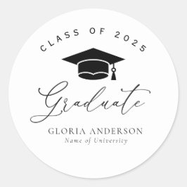 白黒卒業 ラウンドシール