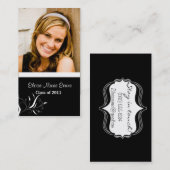 白黒卒業Repカード コーリングカード (正面/裏面)