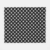 白黒印刷 フリースブランケット (正面(横))