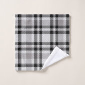 白黒及びグレープレイドバスタオルセット バスタオルセット (ウォッシュタオル)